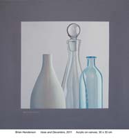 Vase and decanters by Brian Henderson