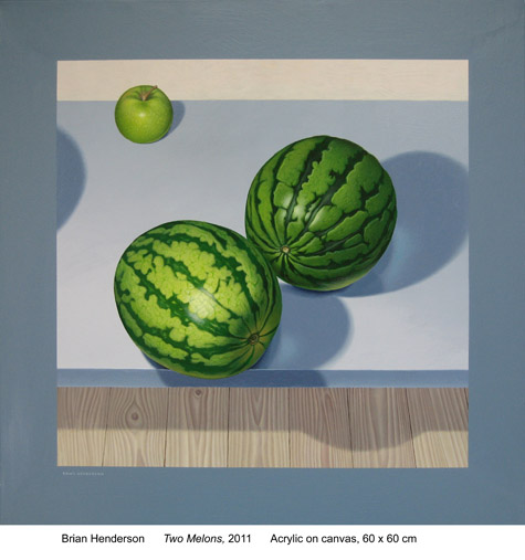 Two melons by Brian Henderson