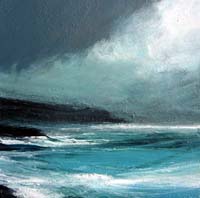 Ruth Brownlee Rain over Noness, Shetland